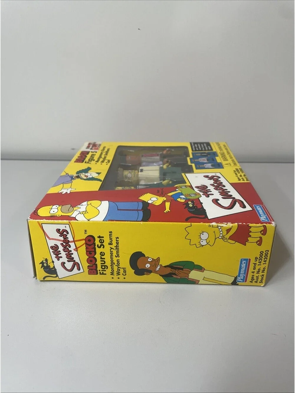 The Simpsons BLOCKO Figure Set; Montgomery Burns, Smithers & Carl  NEW Playmates